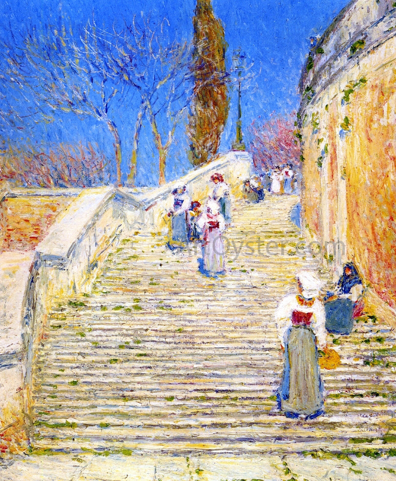 Frederick Childe Hassam Piazza di Spagna, Rome - Hand Painted Oil Painting