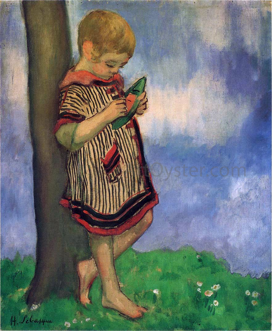 Henri Lebasque Pierre Labasque with a Small Boat - Hand Painted Oil Painting