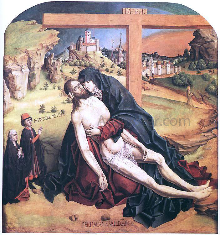 Fernando Gallego Pieta - Hand Painted Oil Painting
