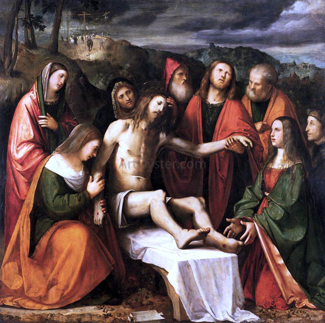  Girolamo Romanino Pieta - Hand Painted Oil Painting