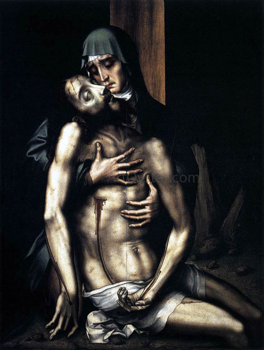 Luis De Morales Pieta - Hand Painted Oil Painting