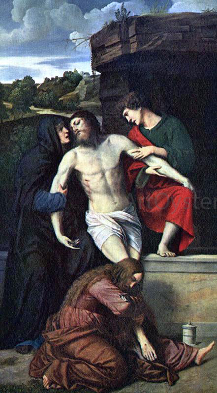 Moretto Da Brescia Pieta - Hand Painted Oil Painting