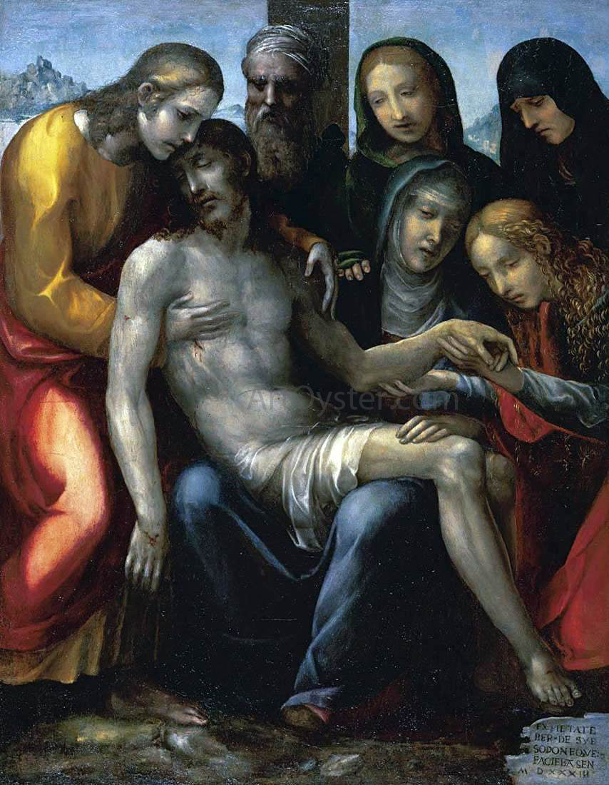 Il Sodoma Pieta - Hand Painted Oil Painting