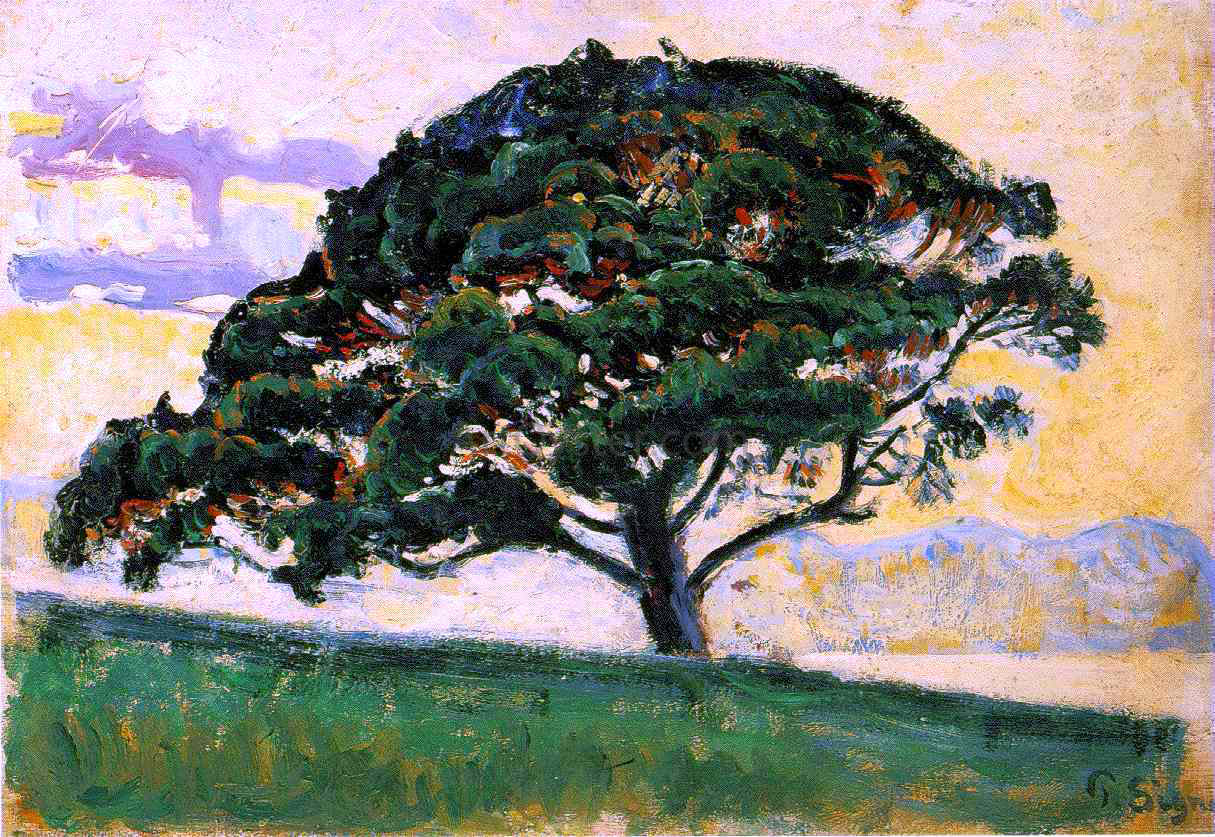 Paul Signac Pine St. Tropez - Hand Painted Oil Painting