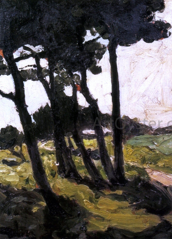  Max Bohm Pine Trees - Equihen, France - Hand Painted Oil Painting