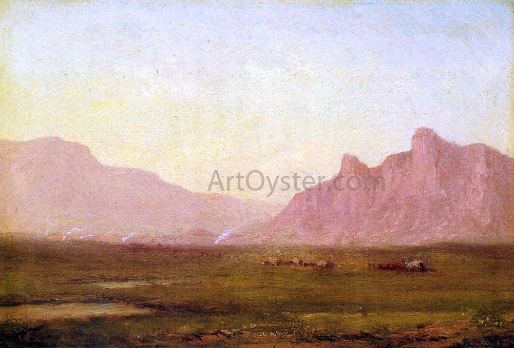 John Williamson Pink Mountains - Hand Painted Oil Painting