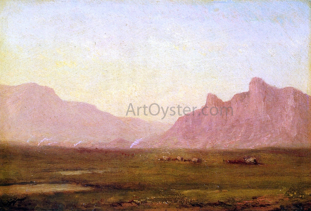  John Williamson Pink Mountains - Hand Painted Oil Painting