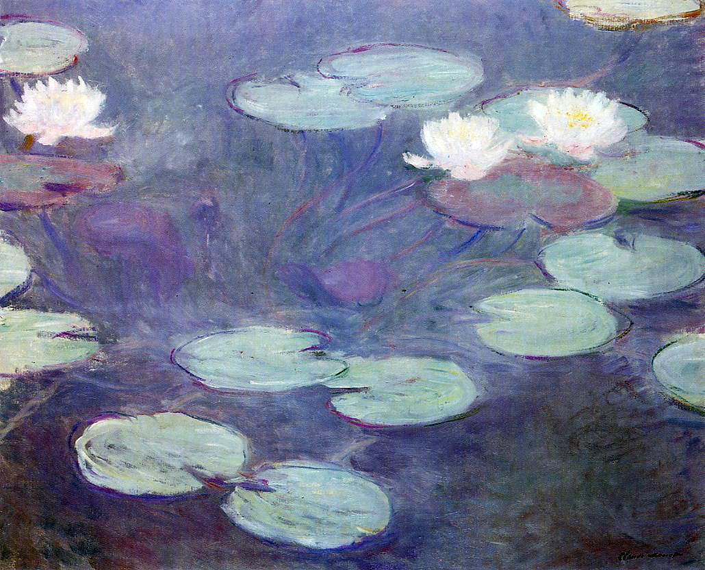  Claude Oscar Monet Pink Water-Lilies - Hand Painted Oil Painting