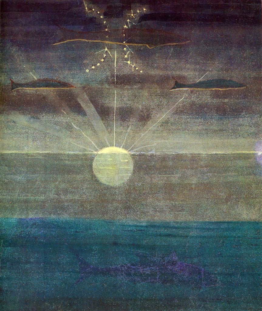 Mikalojus Ciurlionis Pisces - Hand Painted Oil Painting