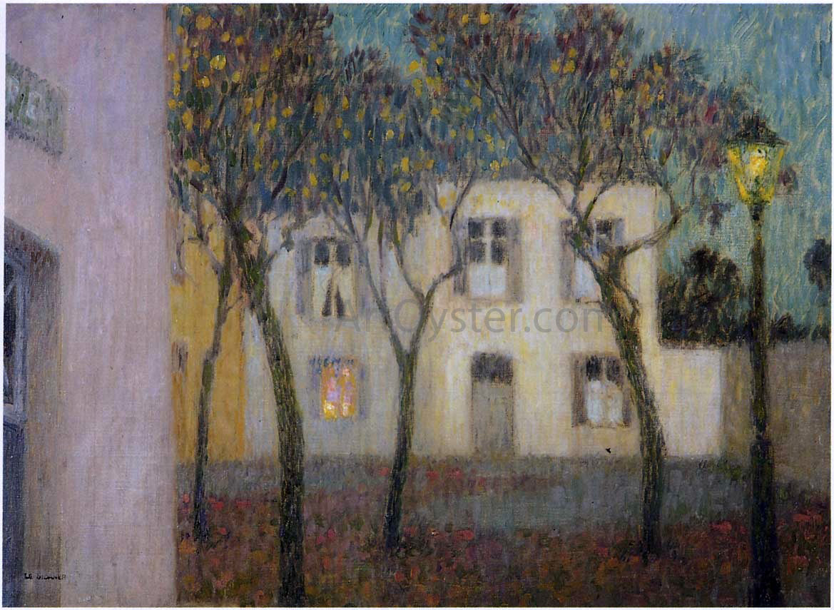 Henri Le Sidaner Place du Village - Hand Painted Oil Painting