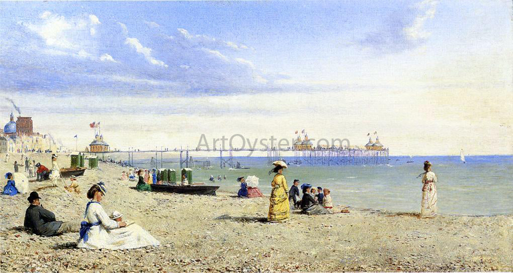 Conrad Wise Chapman Plage de Brighton - Hand Painted Oil Painting