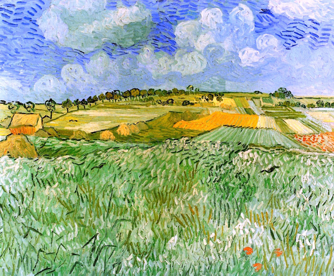 Vincent Van Gogh Plain near Auvers - Hand Painted Oil Painting