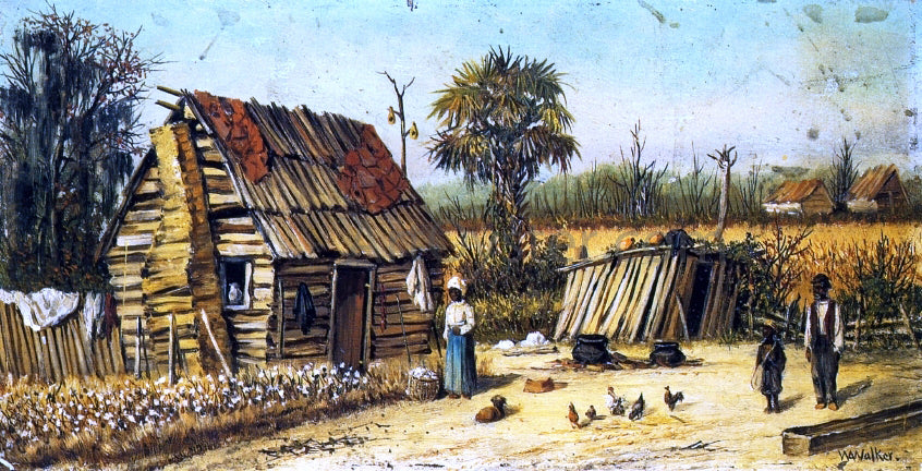 William Aiken Walker Plantation Scene - Hand Painted Oil Painting
