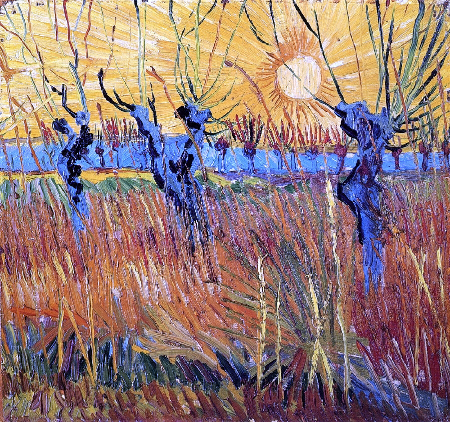 Vincent Van Gogh Pollard Willow with Setting Sun - Hand Painted Oil Painting