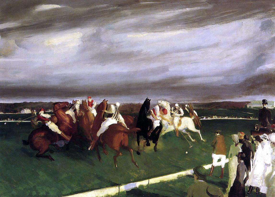 George Wesley Bellows Polo at Lakewood - Hand Painted Oil Painting