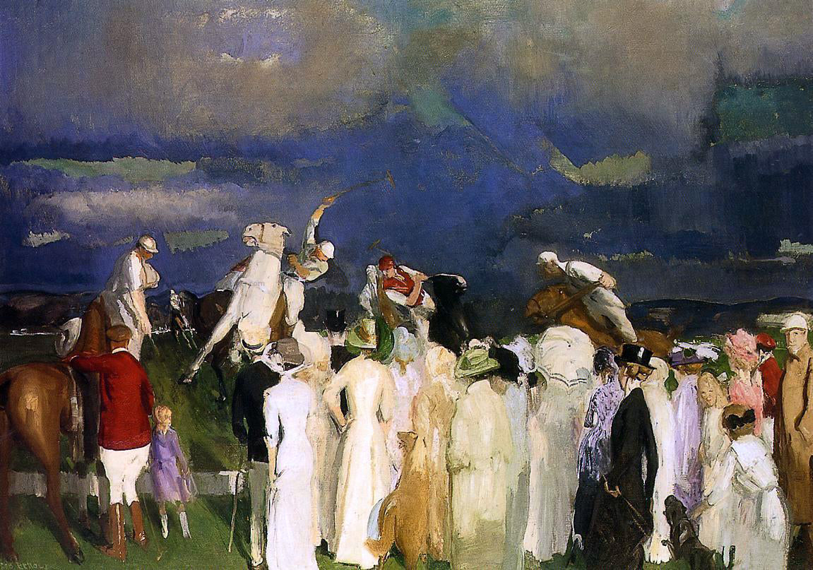  George Wesley Bellows Polo Crowd - Hand Painted Oil Painting