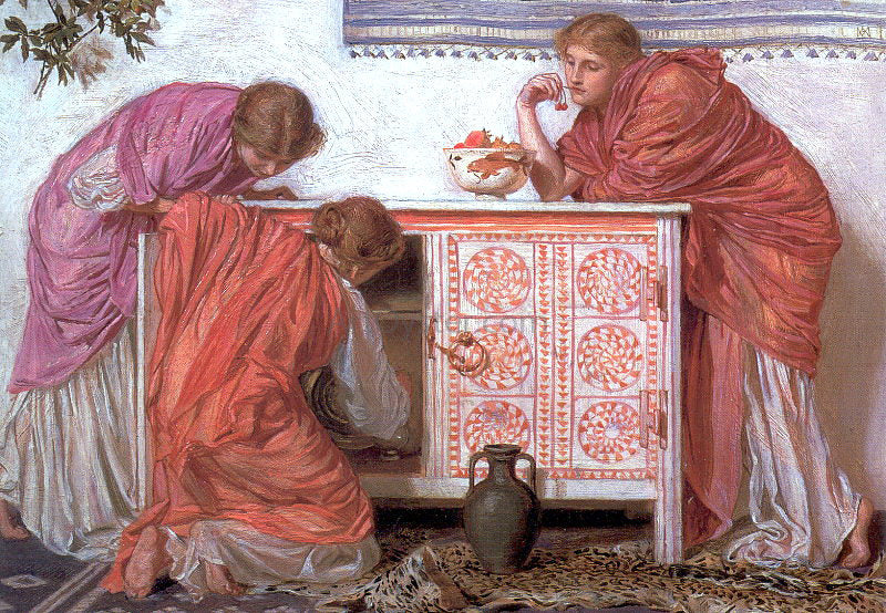 Albert Joseph Moore Pomegranates - Hand Painted Oil Painting