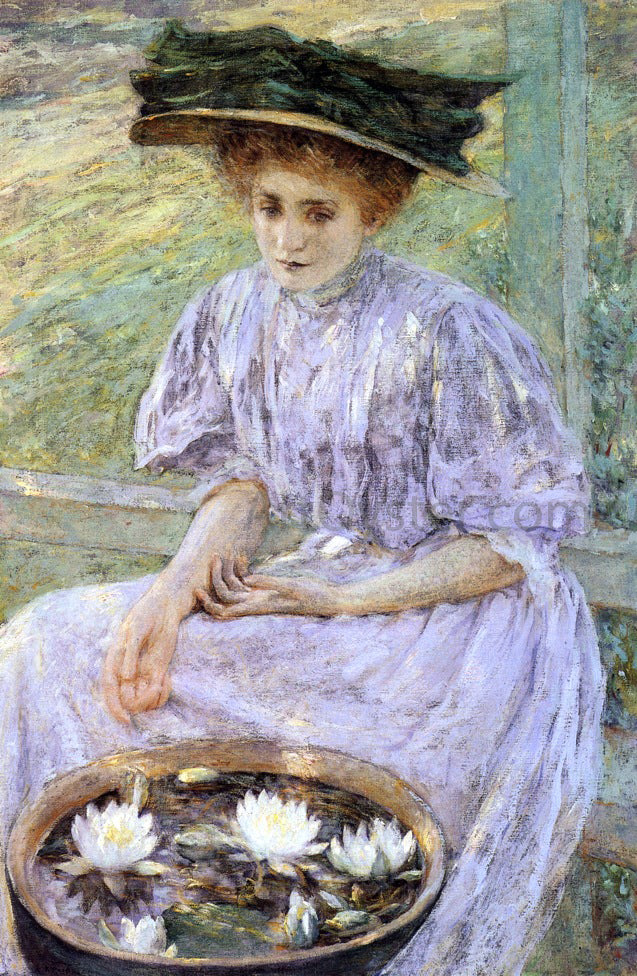 Robert Lewis Reid Pond Lilies - Hand Painted Oil Painting