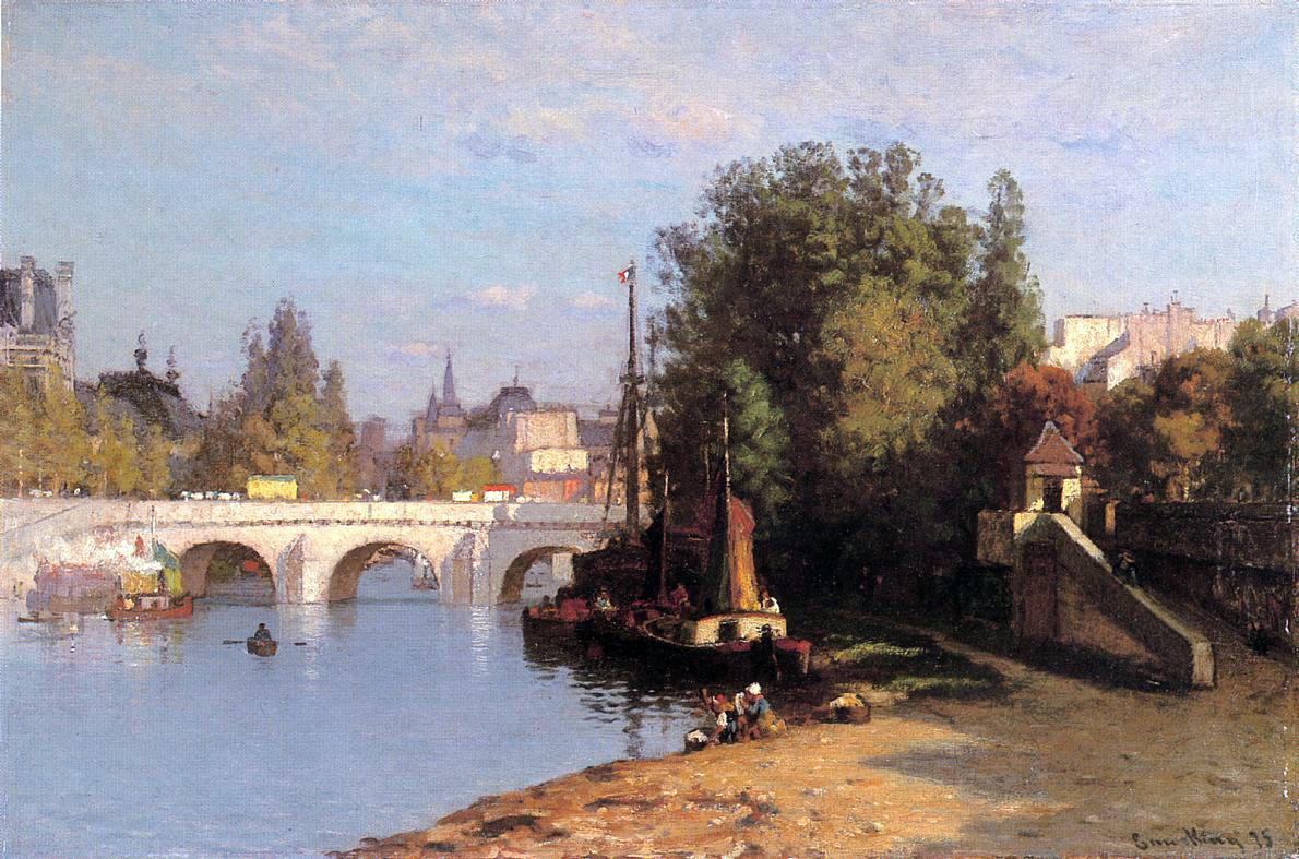 John Joseph Enneking Pont des Arts - Hand Painted Oil Painting
