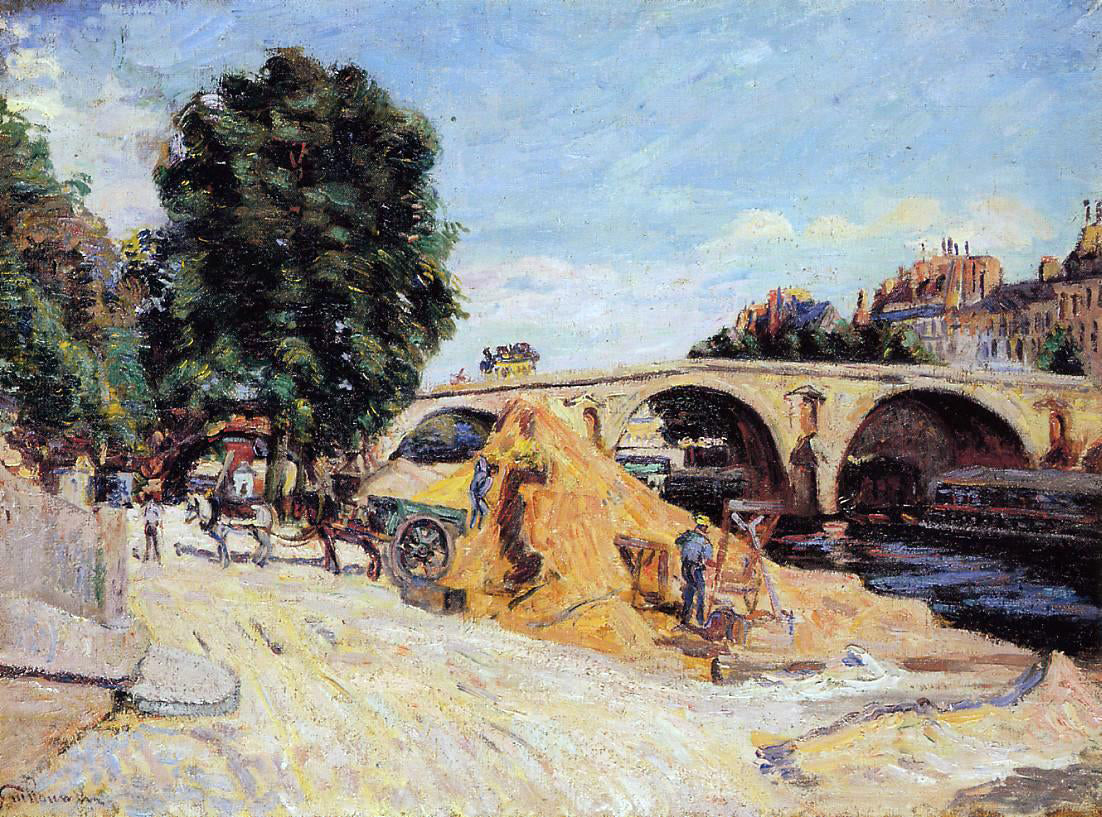 Armand Guillaumin Pont Marie from the Quai d'Anjou - Hand Painted Oil Painting