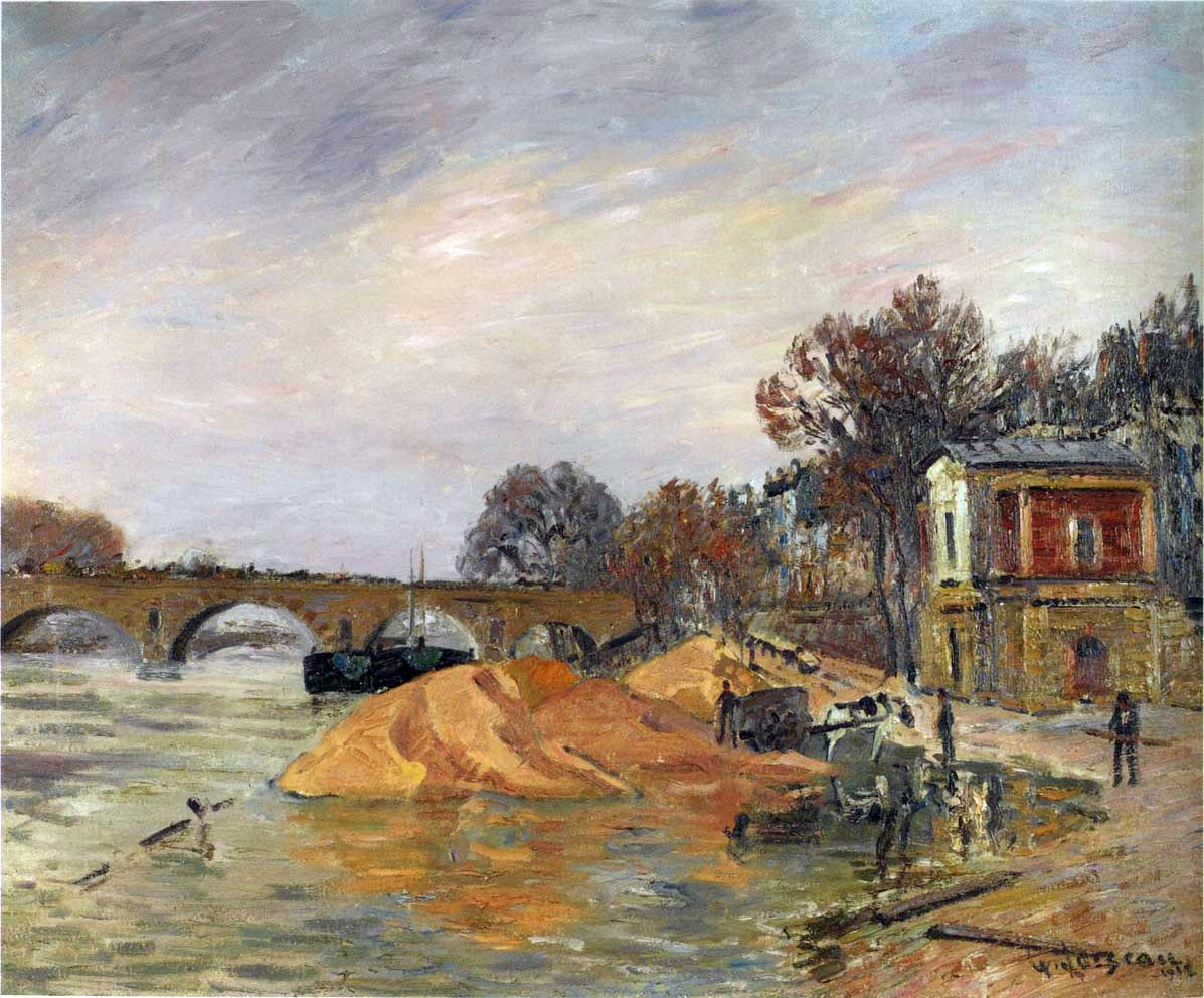 Gustave Loiseau Pont Marie, Paris - Hand Painted Oil Painting