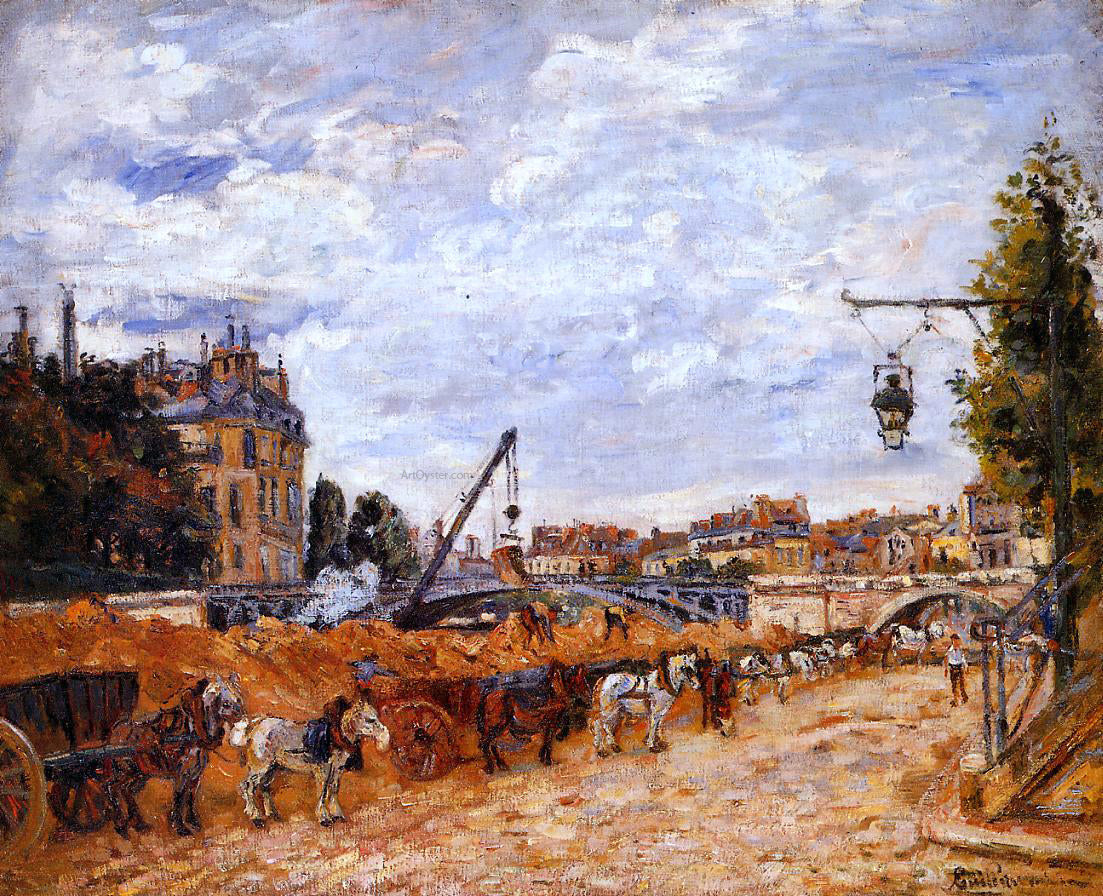Armand Guillaumin Pont Marie, Quai Sully - Hand Painted Oil Painting