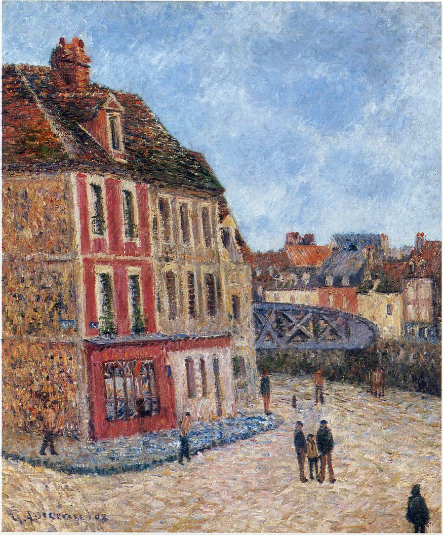 Gustave Loiseau Pont Tourant at Dieppe - Hand Painted Oil Painting