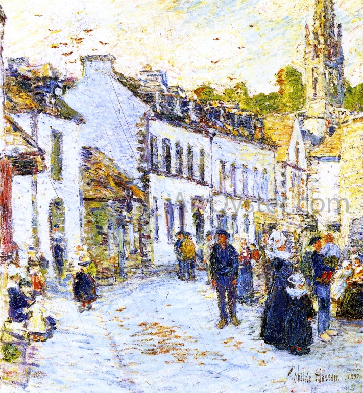 Frederick Childe Hassam Pont-Aven, Evening - Hand Painted Oil Painting