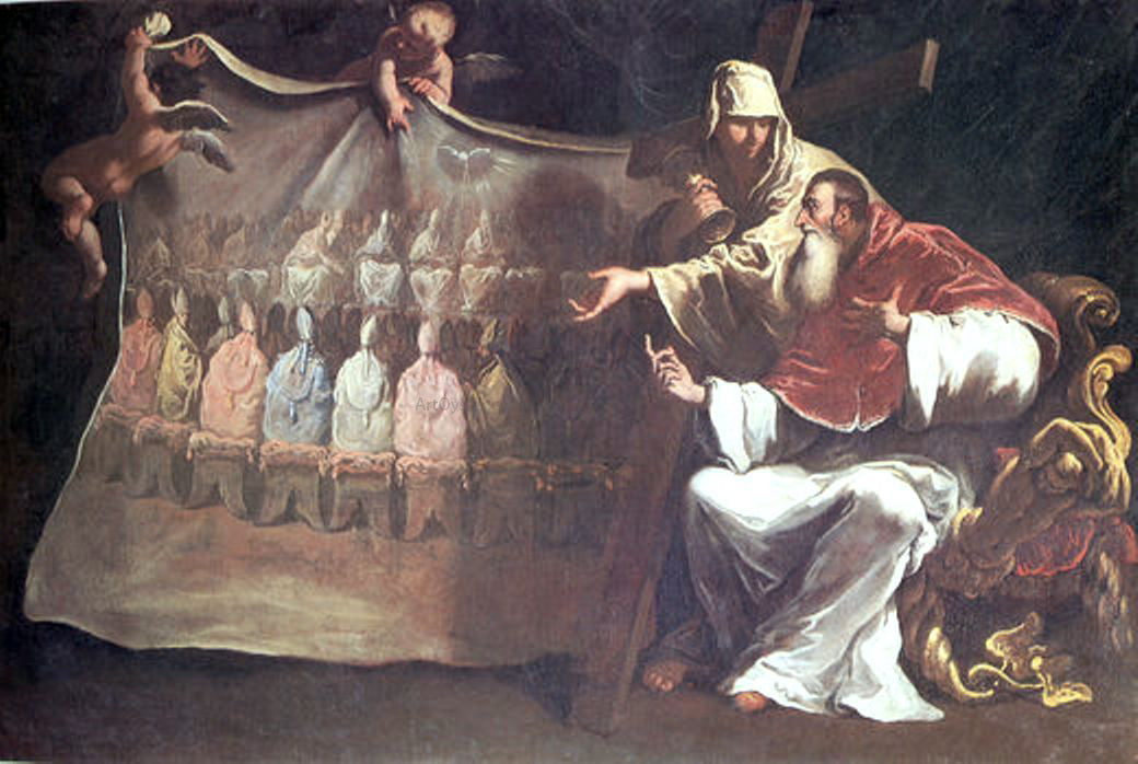 Sebastiano Ricci Pope Paul III Proclaims - Hand Painted Oil Painting