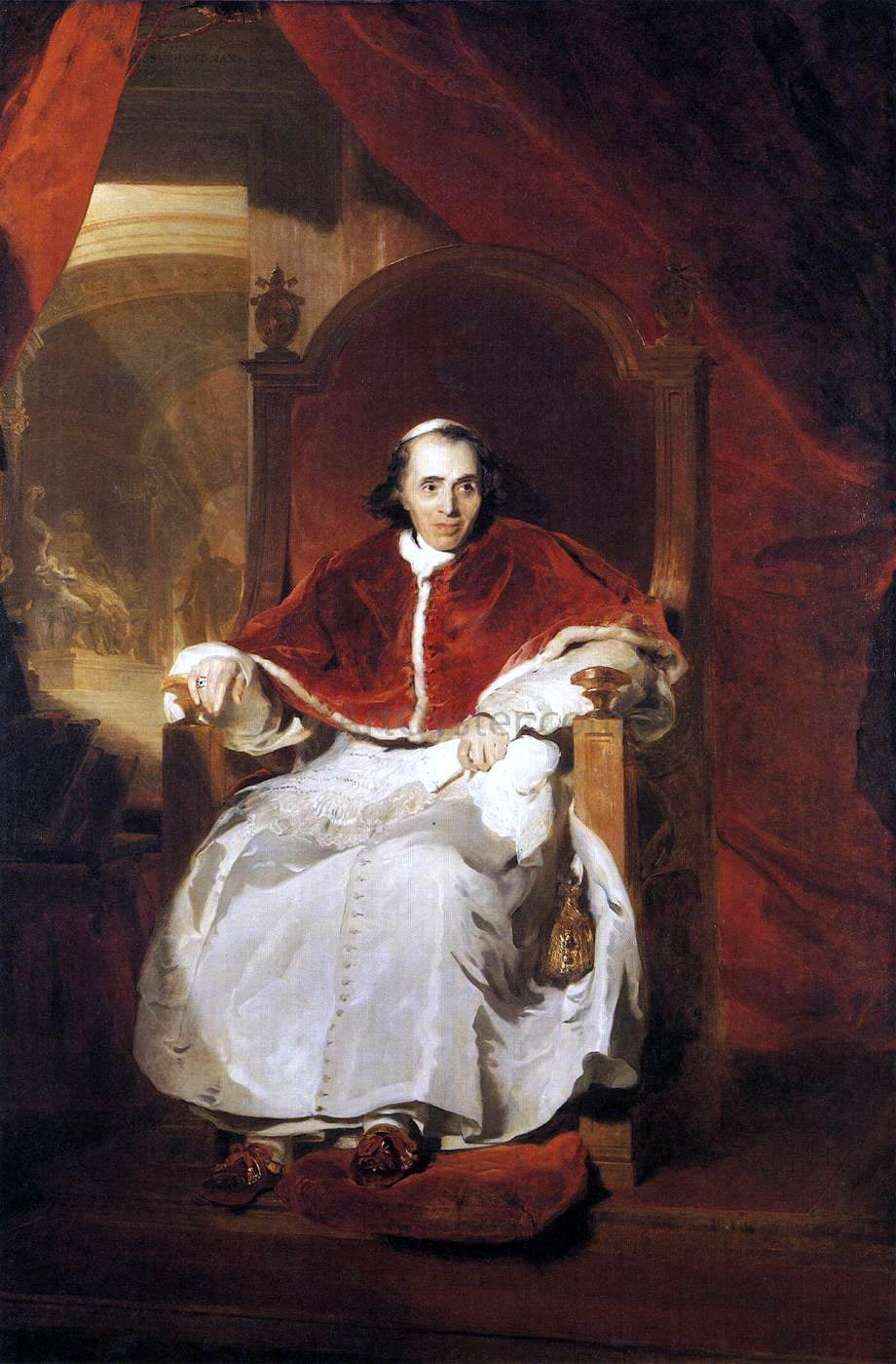 Sir Thomas Lawrence Pope Pius VII - Hand Painted Oil Painting
