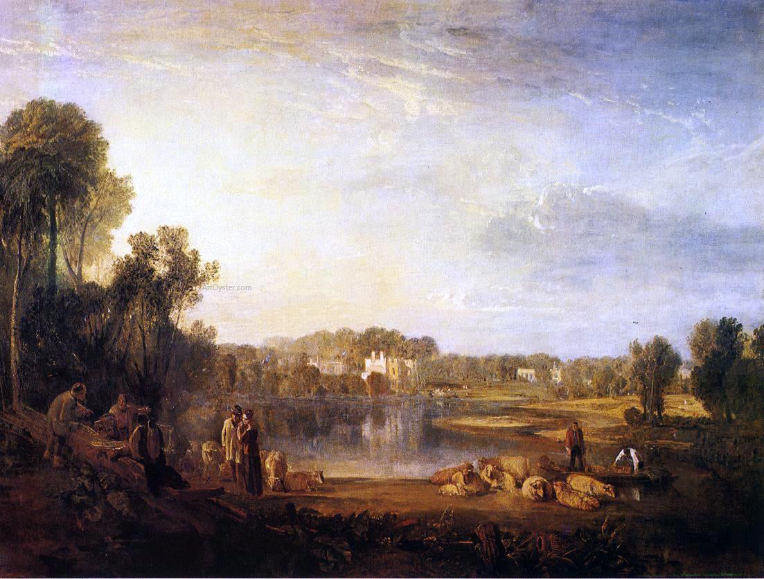 Joseph William Turner Pope's Villa, at Twickenham - Hand Painted Oil Painting
