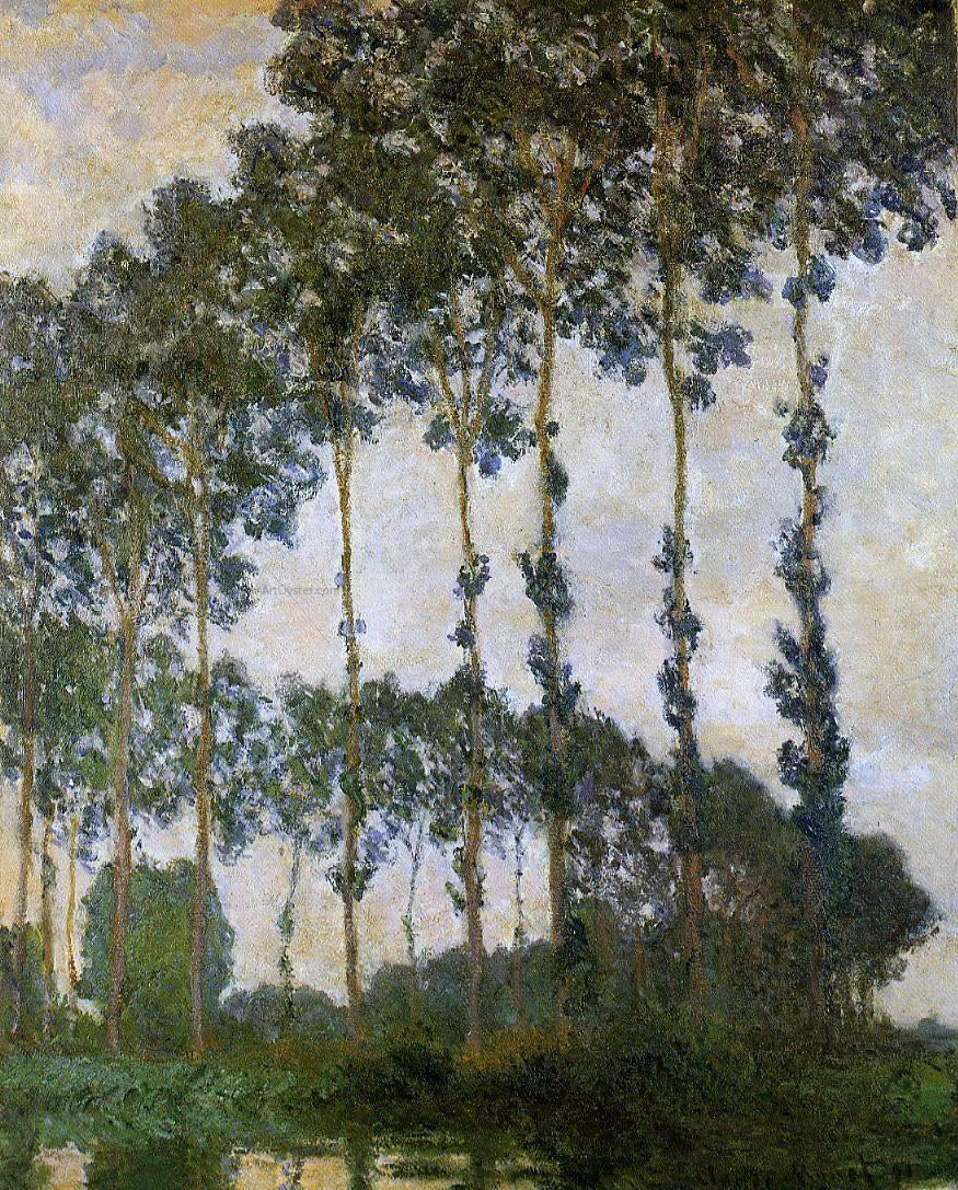 Claude Oscar Monet Poplars near Giverny, - Hand Painted Oil Painting