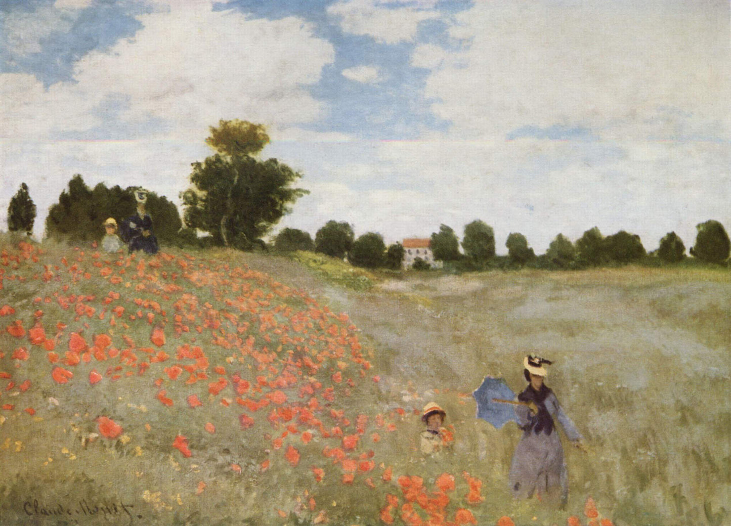 Claude Oscar Monet Poppies Blooming - Hand Painted Oil Painting