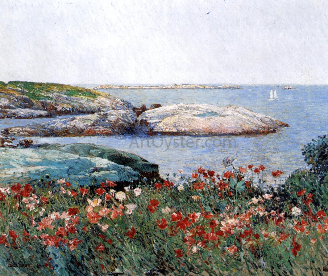 Frederick Childe Hassam Poppies, Isles of Shoals - Hand Painted Oil Painting