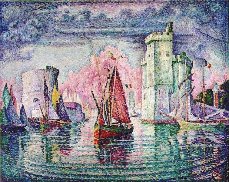Paul Signac Port of La Rochelle - Hand Painted Oil Painting