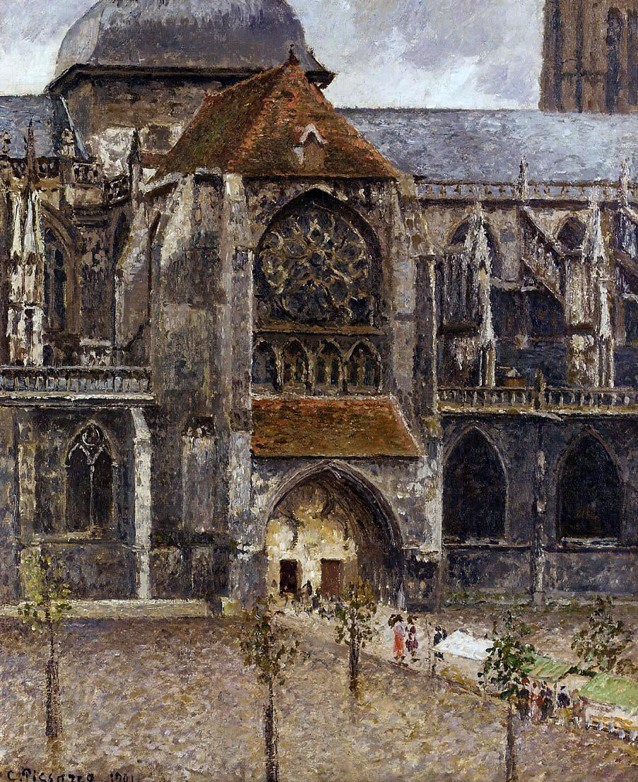 Camille Pissarro Portal from the Abbey Church of Saint-laurent - Hand Painted Oil Painting