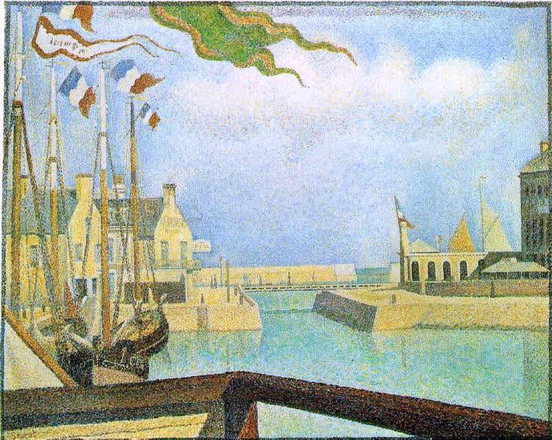 Georges Seurat Port-en-Bassin - Sunday - Hand Painted Oil Painting