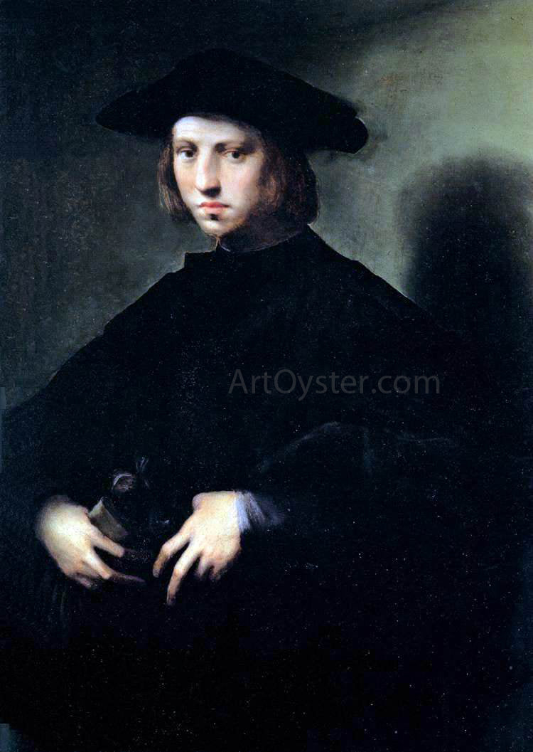 Domenico Puligo Portrait of a Boy - Hand Painted Oil Painting
