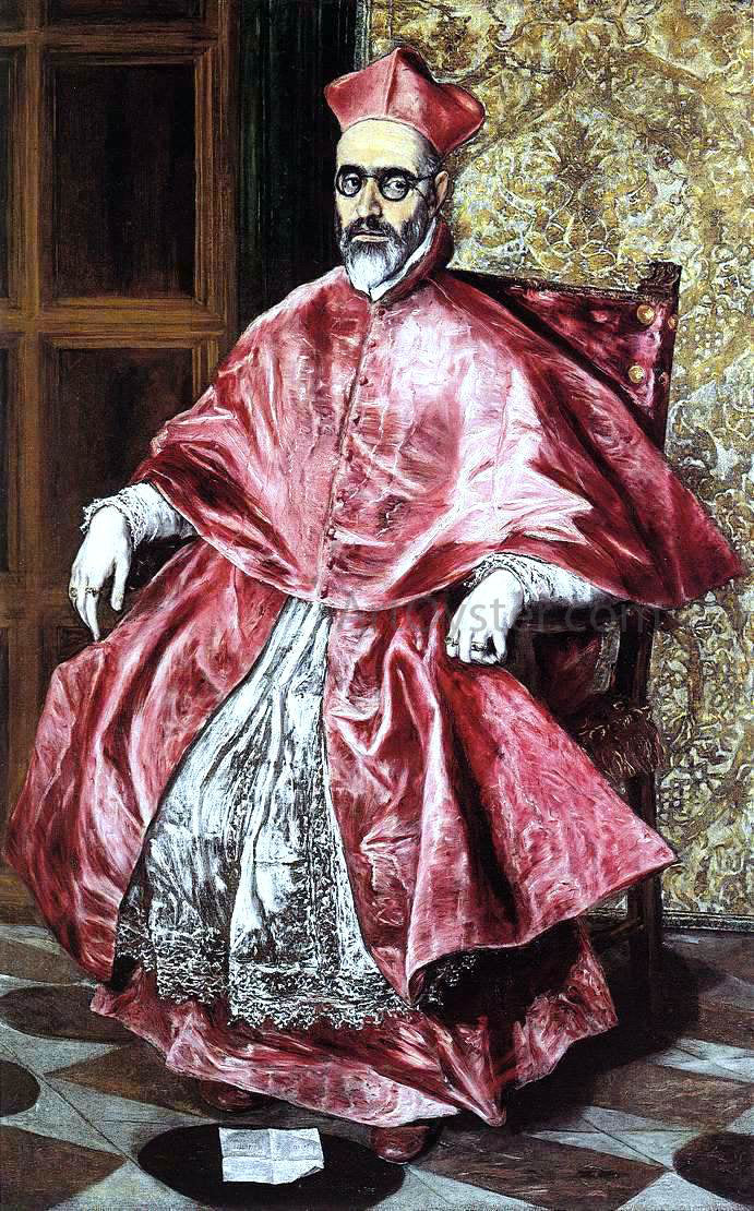 El Greco Portrait of a Cardinal - Hand Painted Oil Painting