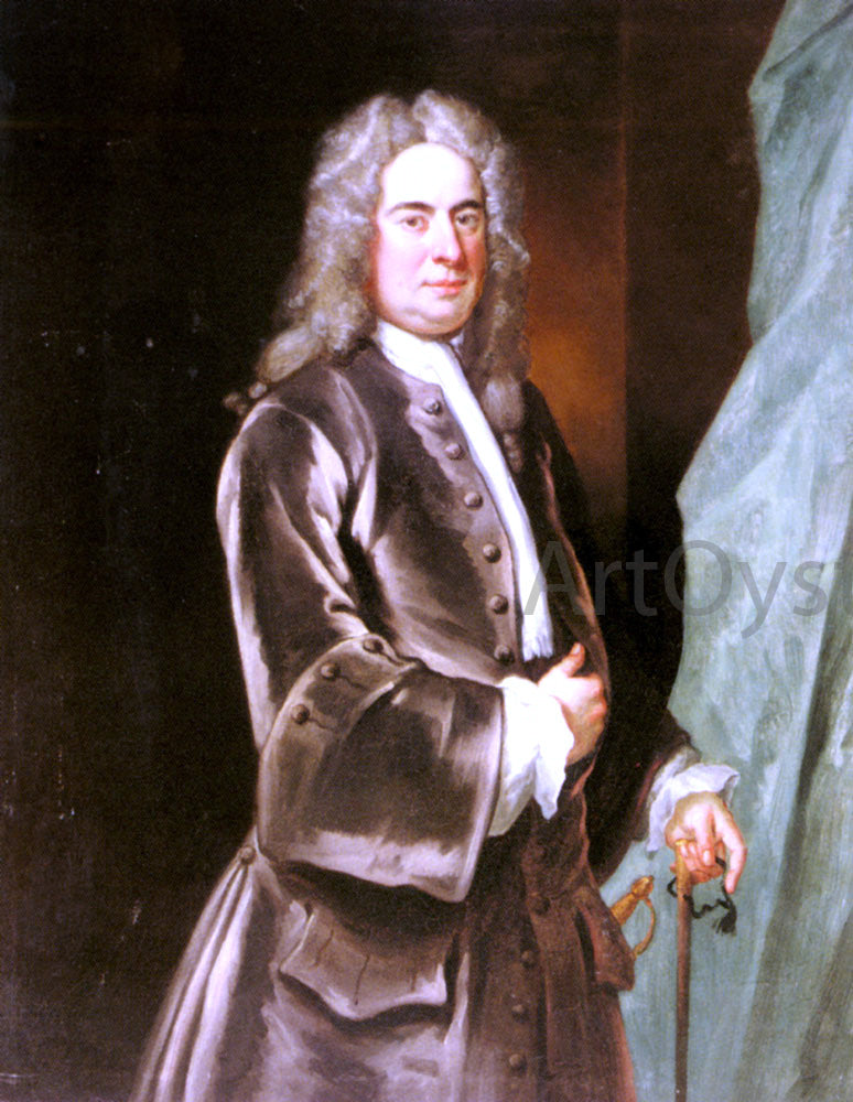  John Vanderbank Portrait of a Gentleman - Hand Painted Oil Painting