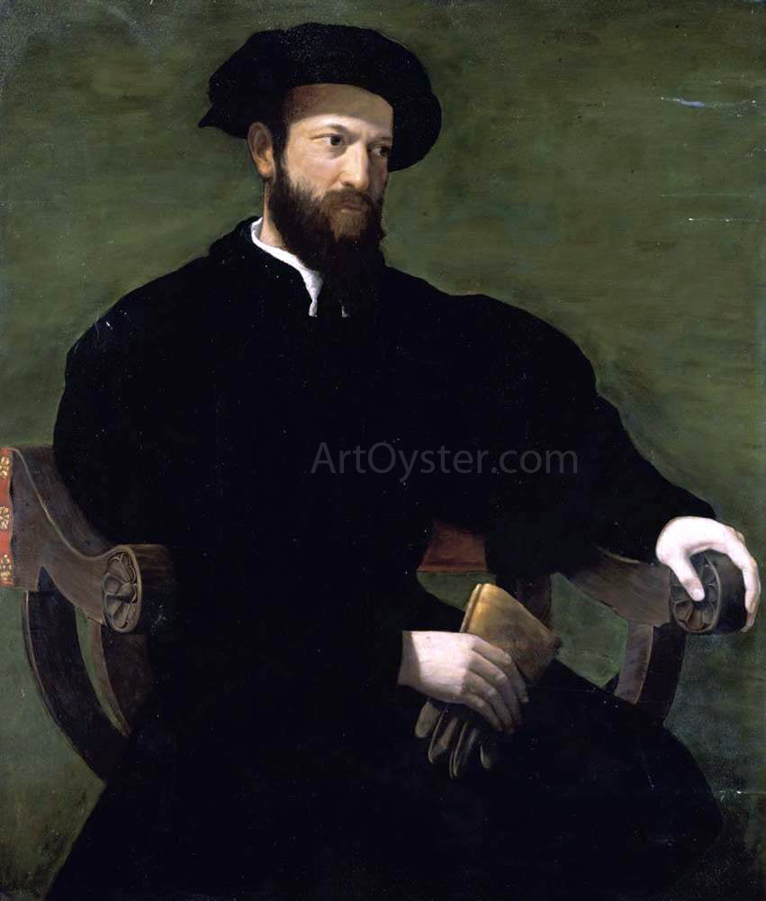 Cecchino Del Salviati Portrait of a Gentleman - Hand Painted Oil Painting
