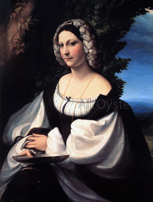 Correggio Portrait of a Gentlewoman - Hand Painted Oil Painting