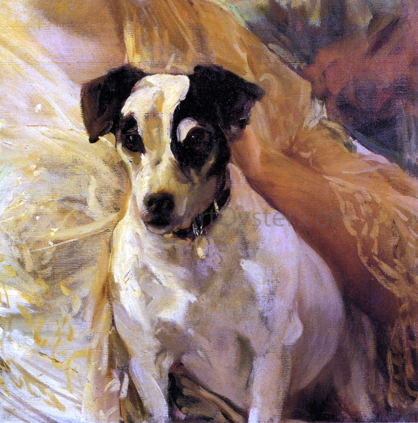 Joaquin Sorolla Y Bastida Portrait of a Jack Russell - Hand Painted Oil Painting