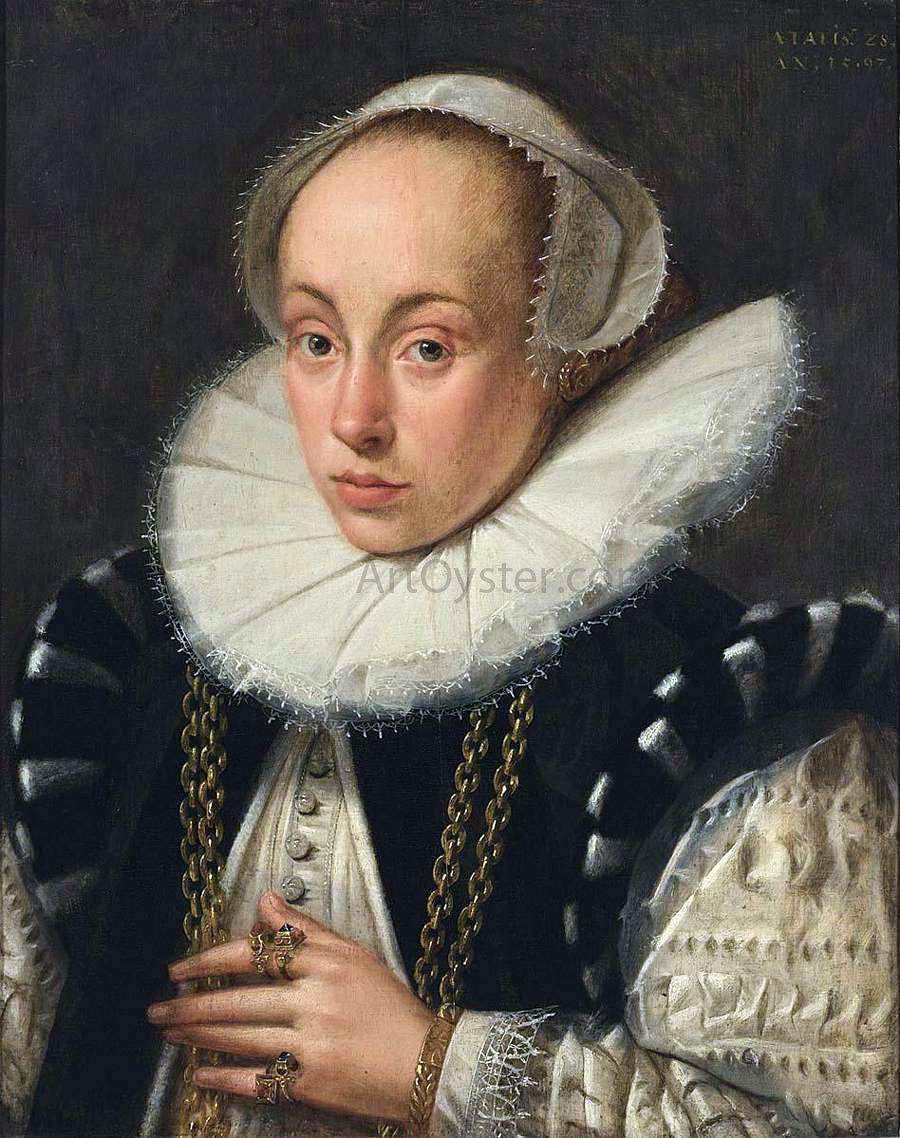 Gortzius Geldorp Portrait of a Lady - Hand Painted Oil Painting