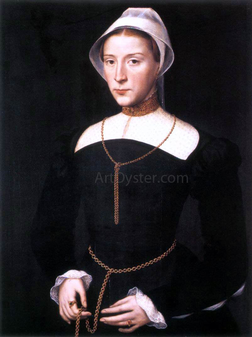 Willem Key Portrait of a Lady - Hand Painted Oil Painting