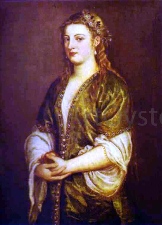 Titian Portrait of a Lady - Hand Painted Oil Painting