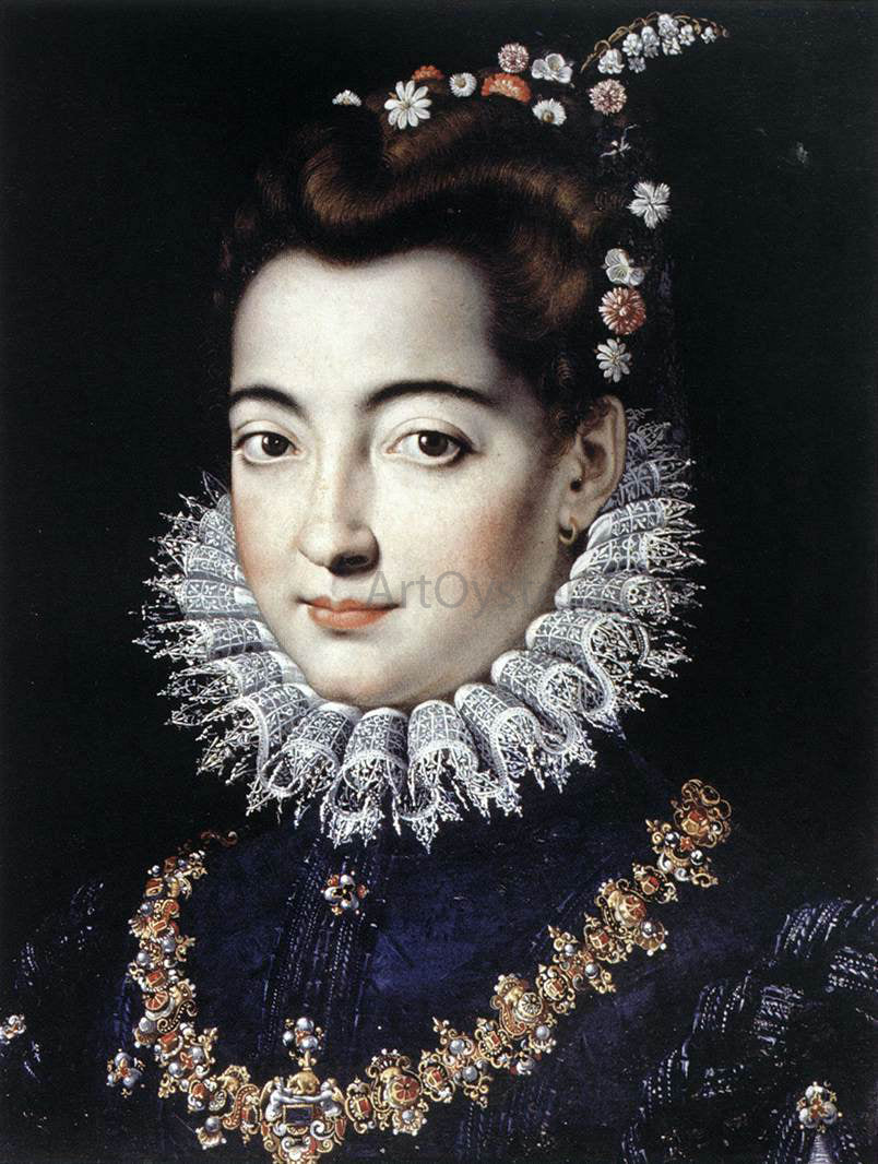 Jacopo Zucchi Portrait of a Lady - Hand Painted Oil Painting