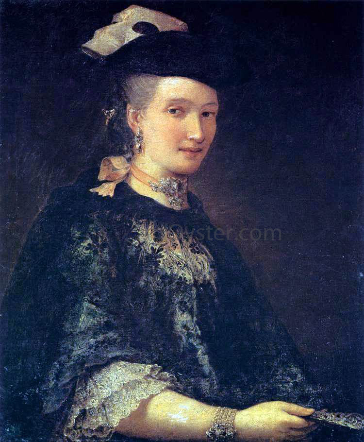Alessandro Longhi Portrait of a Lady - Hand Painted Oil Painting