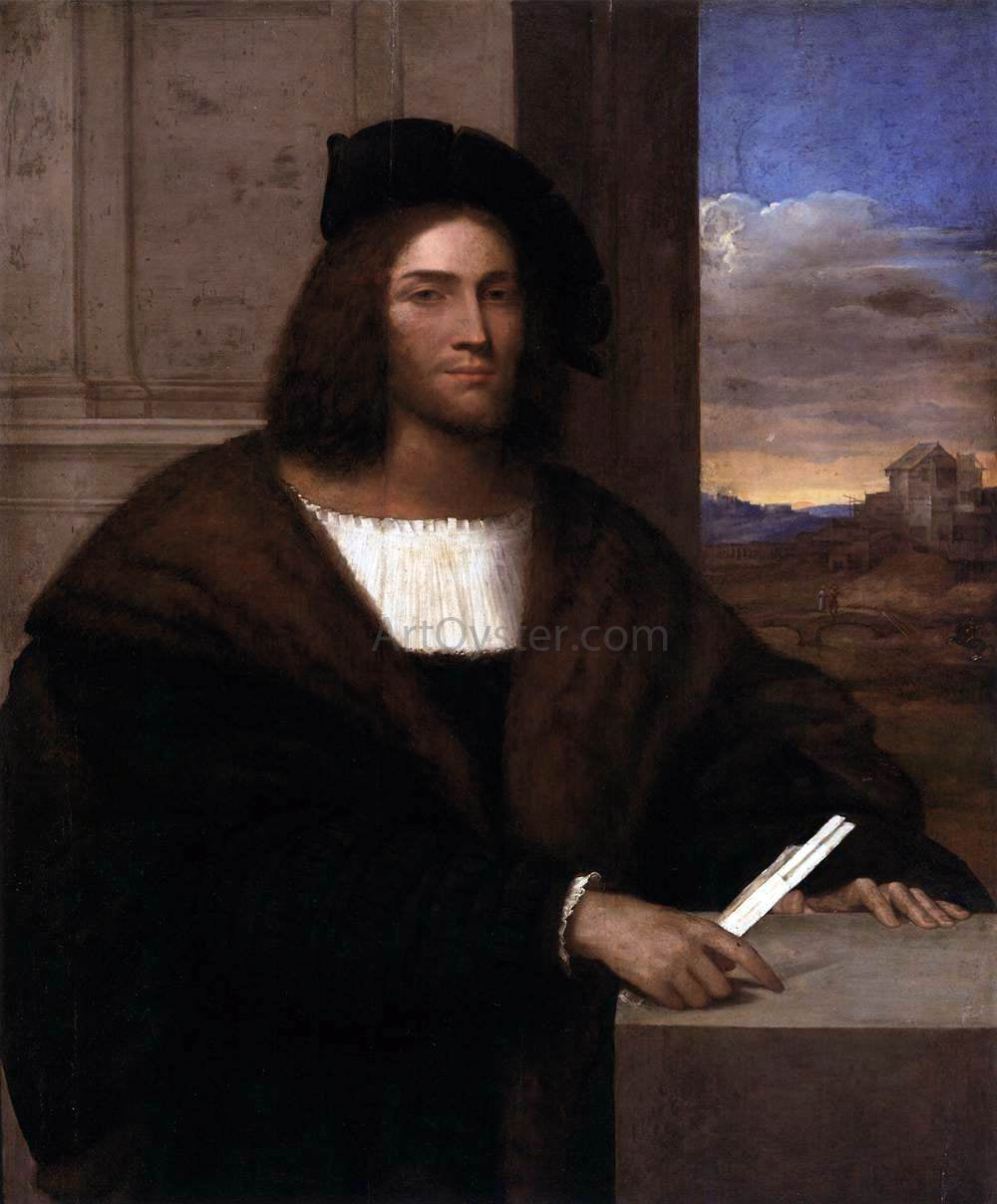 Sebastiano Del Piombo Portrait of a Man - Hand Painted Oil Painting