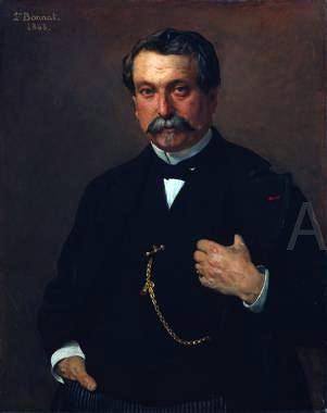 Leon Joseph Florentin Bonnat Portrait of a Man - Hand Painted Oil Painting